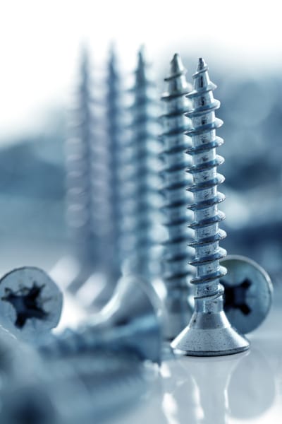 Close up of screws